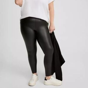 1X Torrid Full Length Faux Leather Black Leggings